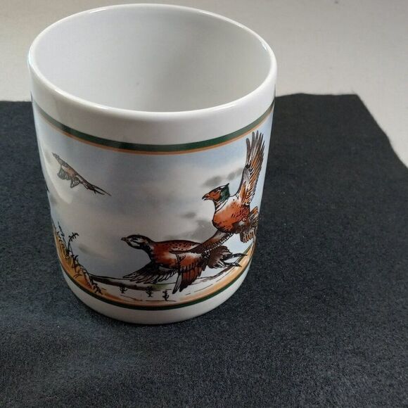 Game Birds Ming Pao Ring Necked Pheasants Mug Countrycore Country Grandpacore - Picture 2 of 7